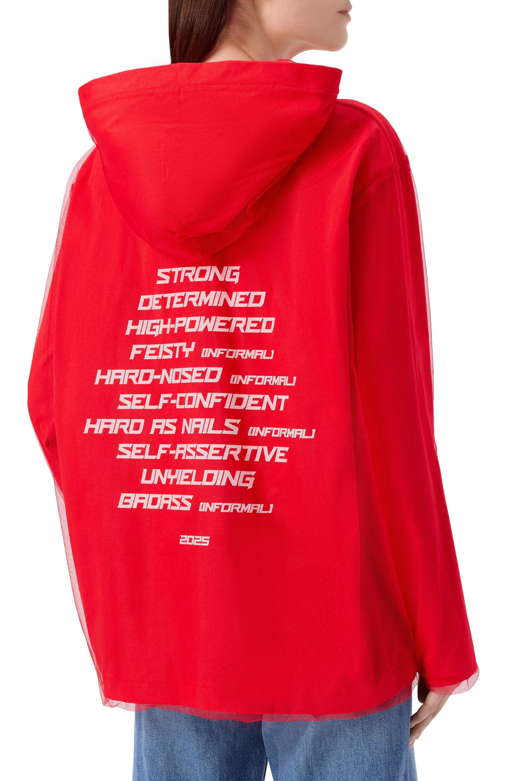 Sweatshirt In Tulle And Cotton