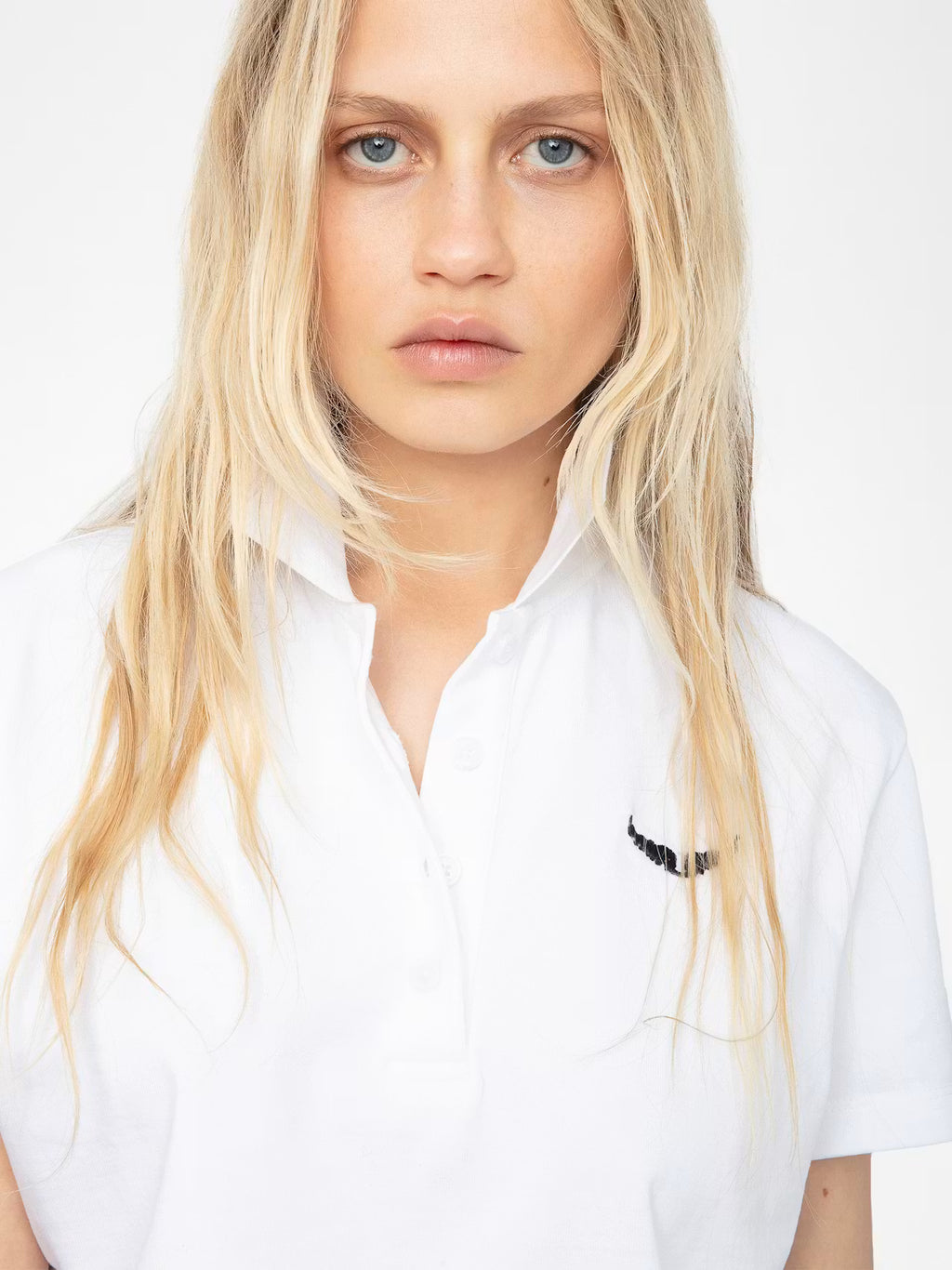 Mirta Cropped Polo T-Shirt