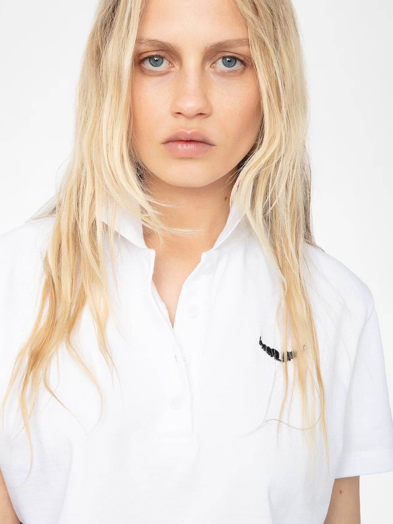 Mirta Cropped Polo T-Shirt