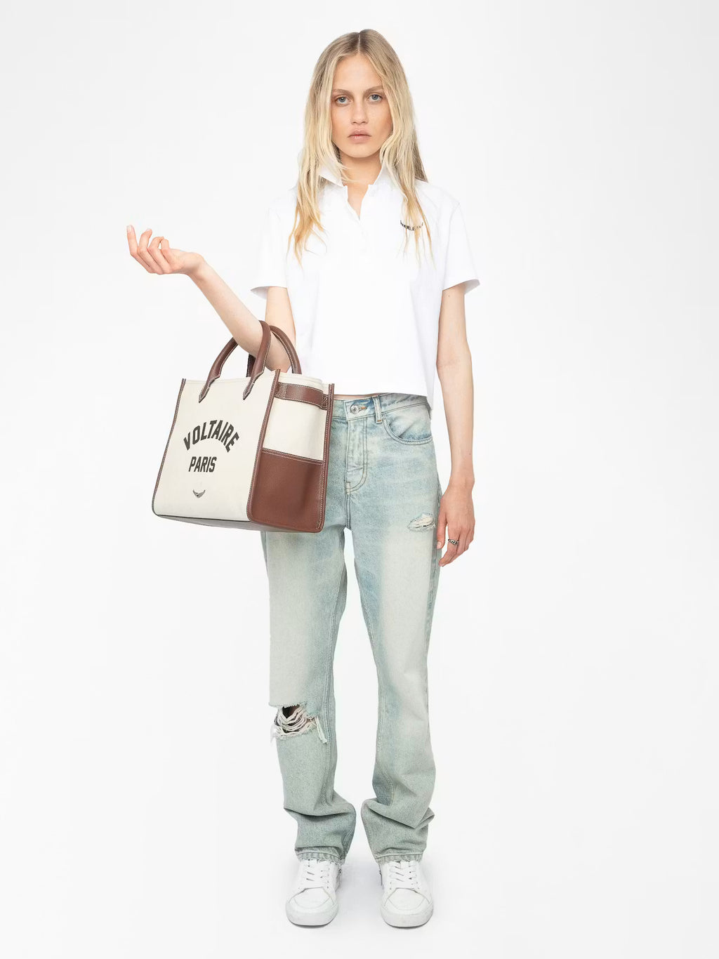 Mirta Cropped Polo T-Shirt