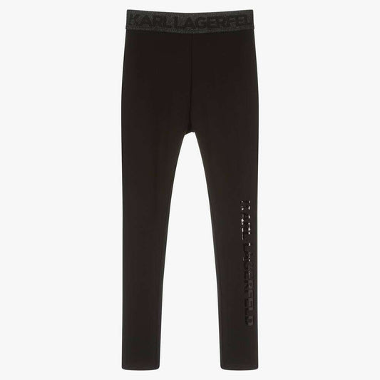 Karl Lagerfeld - Клинове - Black Logo Leggings - Love|Labels