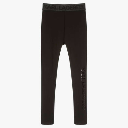 Karl Lagerfeld - Клинове - Black Logo Leggings - Love|Labels