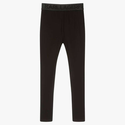 Karl Lagerfeld - Клинове - Black Logo Leggings - Love|Labels