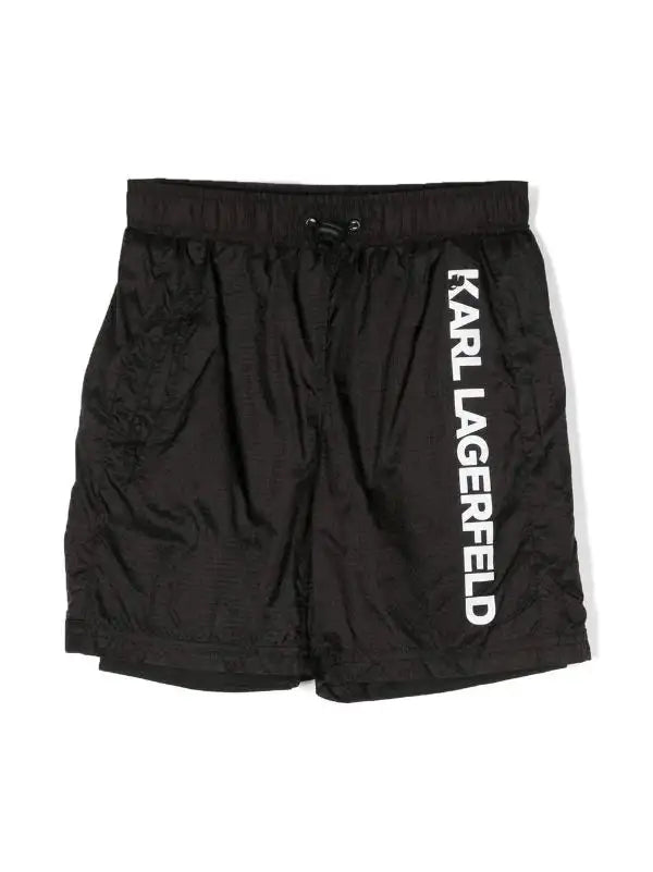 Karl Lagerfeld - Шорти - Black Logo Leggings Shorts - Love|Labels