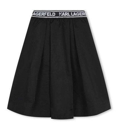 Karl Lagerfeld - Поли - Black Logo Skirt - Love|Labels
