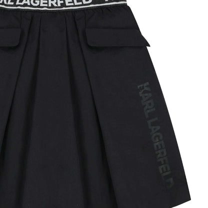 Karl Lagerfeld - Поли - Black Logo Skirt - Love|Labels