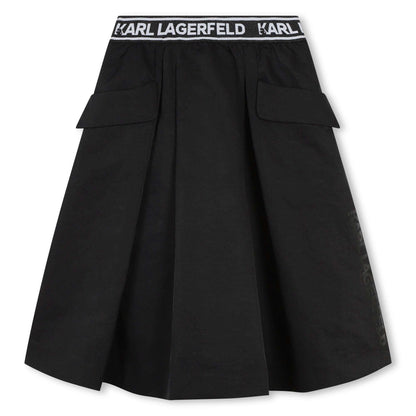 Karl Lagerfeld - Поли - Black Logo Skirt - Love|Labels