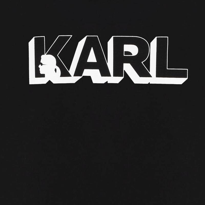 Karl Lagerfeld - Тениски - Black Logo T-Shirt - Love|Labels