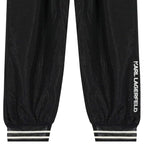 Karl Lagerfeld - Панталони - Black Shiney Trousers - Love|Labels