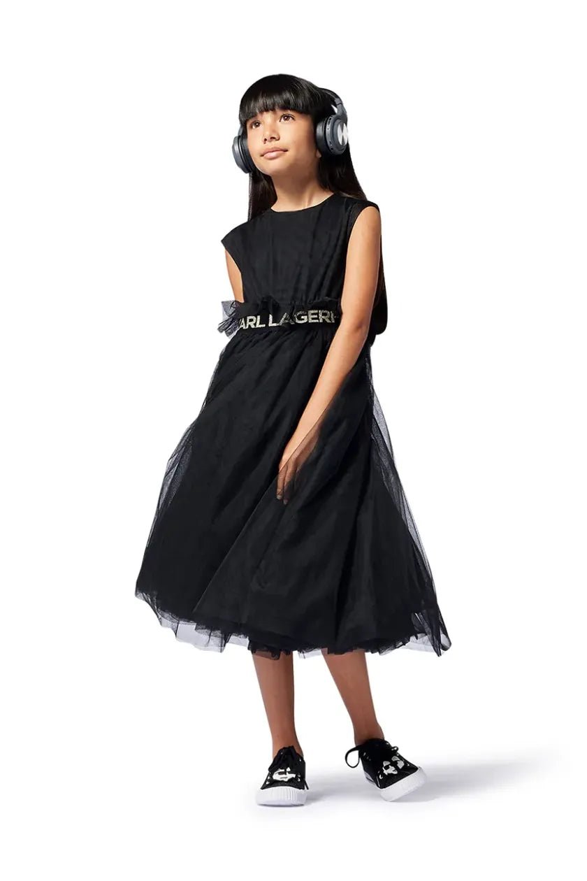 Karl Lagerfeld - Рокли - Black Tulle Dress - Love|Labels