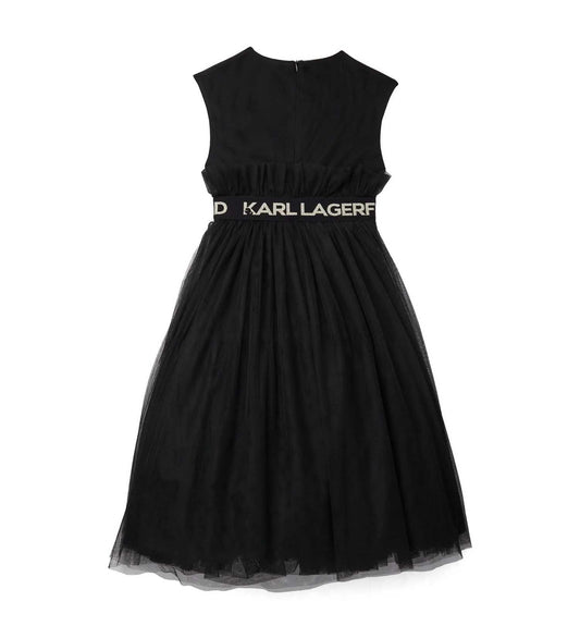 Karl Lagerfeld - Рокли - Black Tulle Dress - Love|Labels