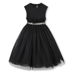 Karl Lagerfeld - Рокли - Black Tulle Dress - Love|Labels