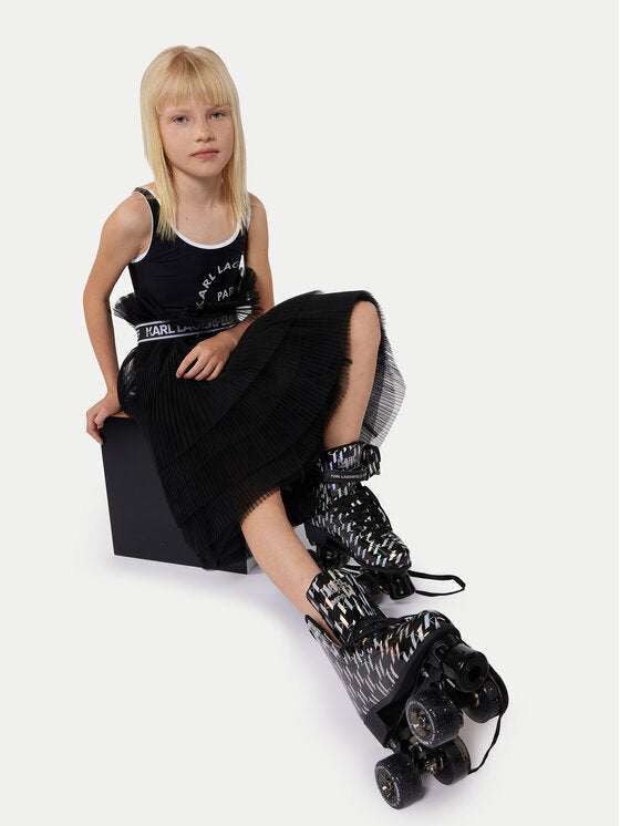 Karl Lagerfeld - Поли - Black Tulle Skirt - Love|Labels