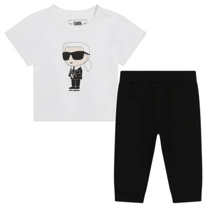 Karl Lagerfeld - Комплекти - Black & White Karlito Tracksuit - Love|Labels