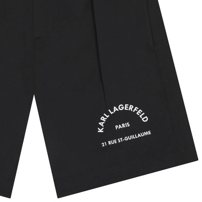 Karl Lagerfeld - Шорти - Boys Black Logo Swim Shorts - Love|Labels
