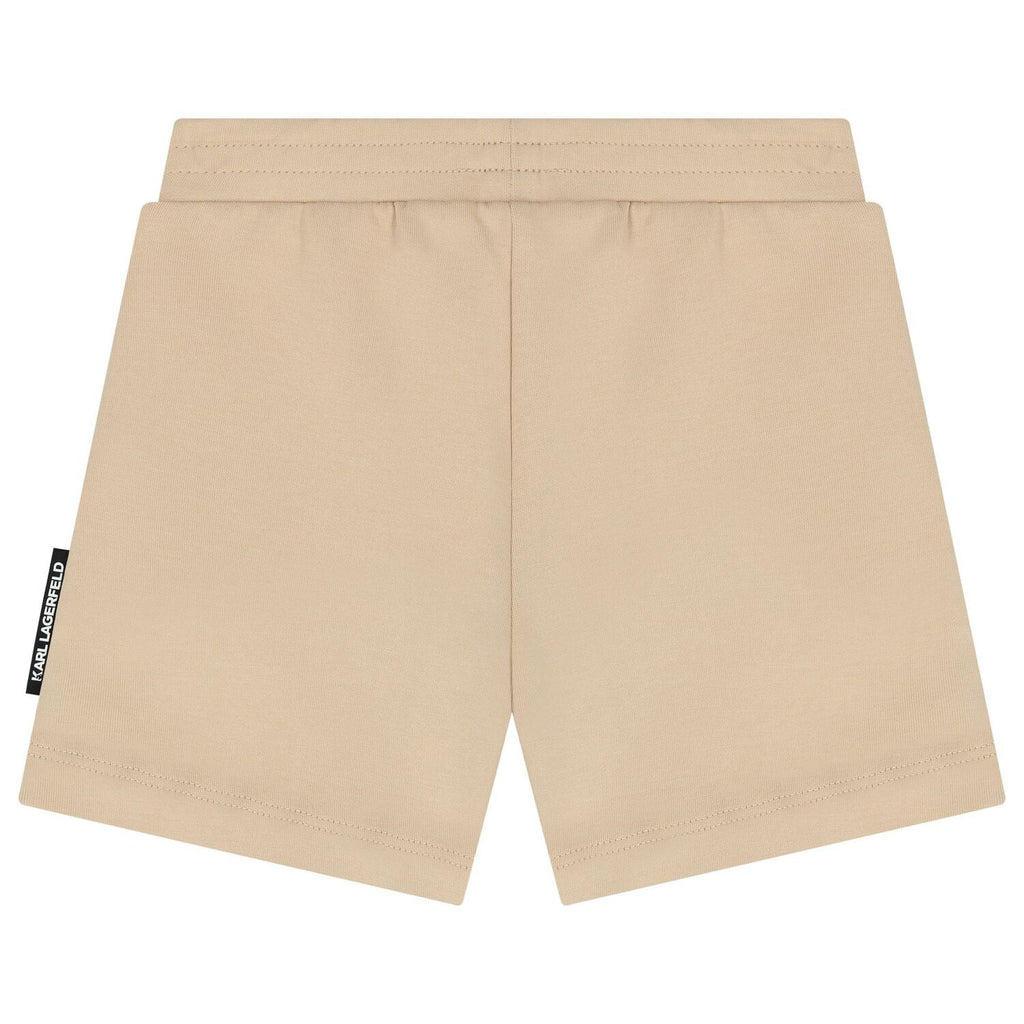 Karl Lagerfeld - Комплекти - Boys White & Beige Logo Shorts Set - Love|Labels