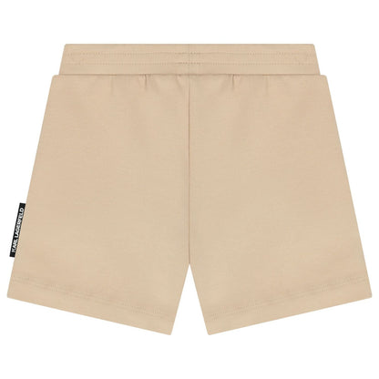 Karl Lagerfeld - Комплекти - Boys White & Beige Logo Shorts Set - Love|Labels