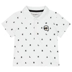 Karl Lagerfeld - Комплекти - Boys White & Beige Logo Shorts Set - Love|Labels
