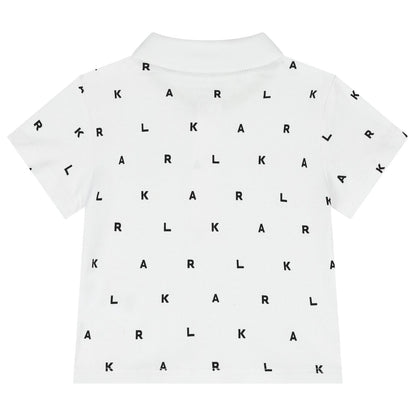 Karl Lagerfeld - Комплекти - Boys White & Beige Logo Shorts Set - Love|Labels