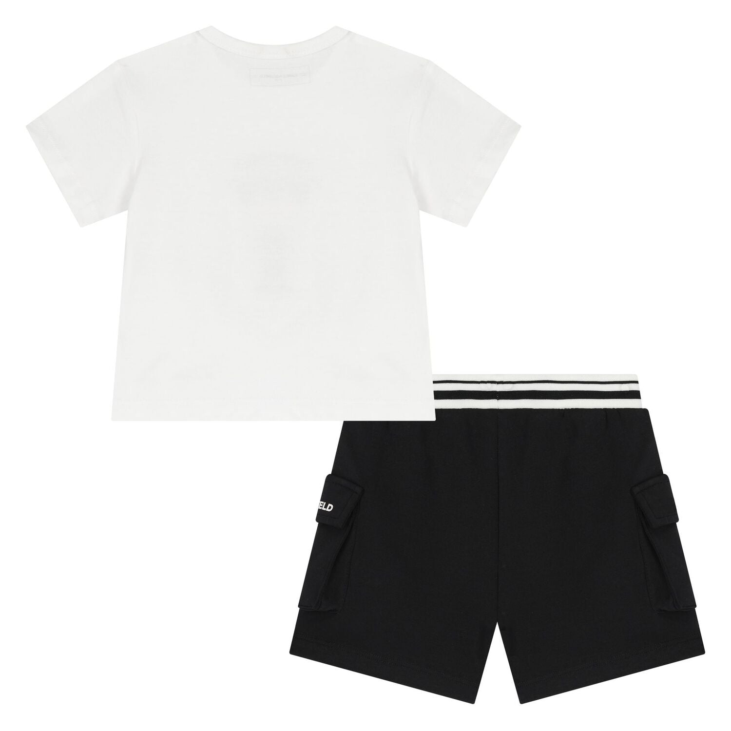Karl Lagerfeld - Комплекти - Boys White & Black Ikonik Shorts Set - Love|Labels