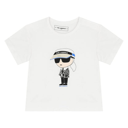 Karl Lagerfeld - Комплекти - Boys White & Black Ikonik Shorts Set - Love|Labels