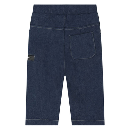 Karl Lagerfeld - Комплекти - Boys White & Blue Denim Trouser Set - Love|Labels