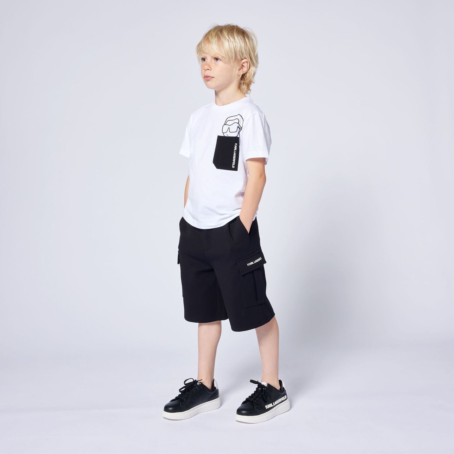 Karl Lagerfeld - Тениски - Boys White Logo T-Shirt - Love|Labels