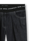 Karl Lagerfeld - Панталони - Denim Cotton Logo Pants - Love|Labels
