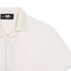 Karl Lagerfeld - Тениски - Ecru Short Sleeve Shirt - Love|Labels
