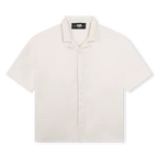 Karl Lagerfeld - Тениски - Ecru Short Sleeve Shirt - Love|Labels