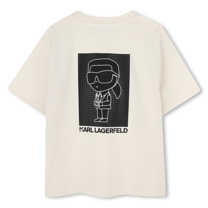Karl Lagerfeld - Тениски - Ecru Short - Sleeved T-Shirt - Love|Labels
