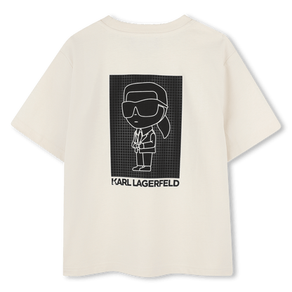 Karl Lagerfeld - Тениски - Ecru Short - Sleeved T-Shirt - Love|Labels