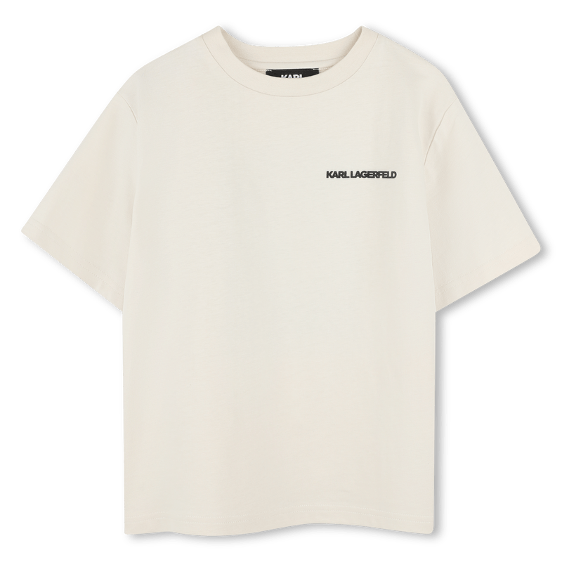 Karl Lagerfeld - Тениски - Ecru Short - Sleeved T-Shirt - Love|Labels