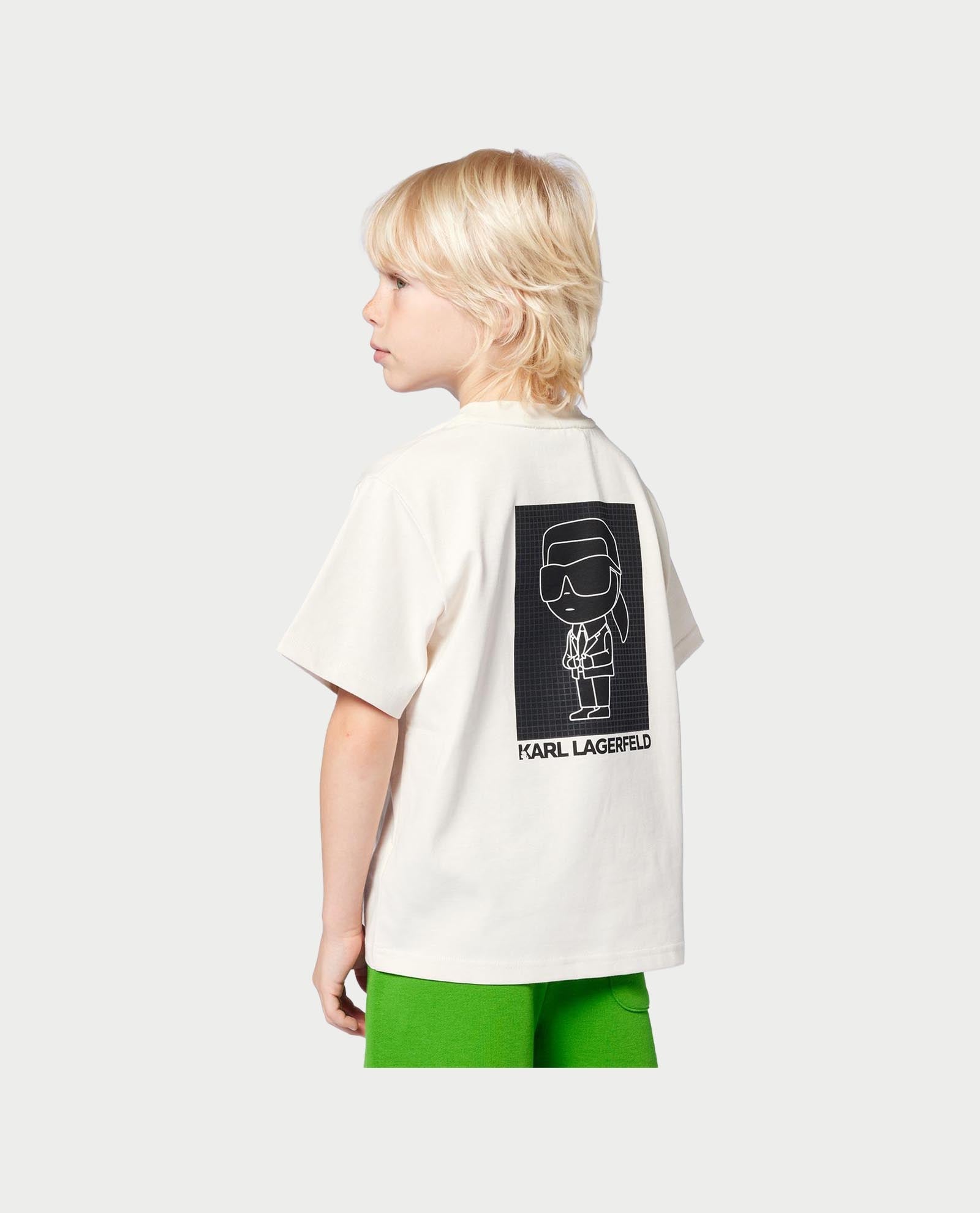 Karl Lagerfeld - Тениски - Ecru Short - Sleeved T-Shirt - Love|Labels