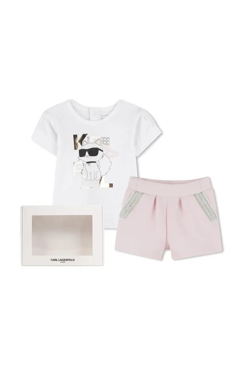 Karl Lagerfeld - Комплекти - Girls Pink And White Set - Love|Labels