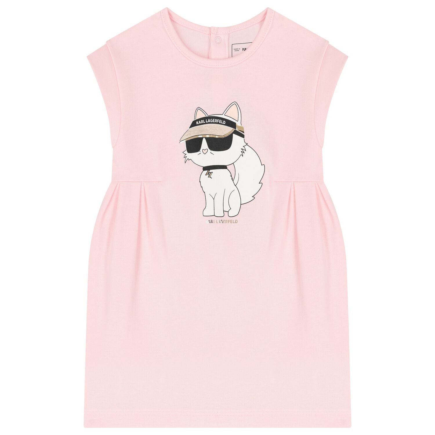 Karl Lagerfeld - Рокли - Girls Pink Choupette Dress - Love|Labels
