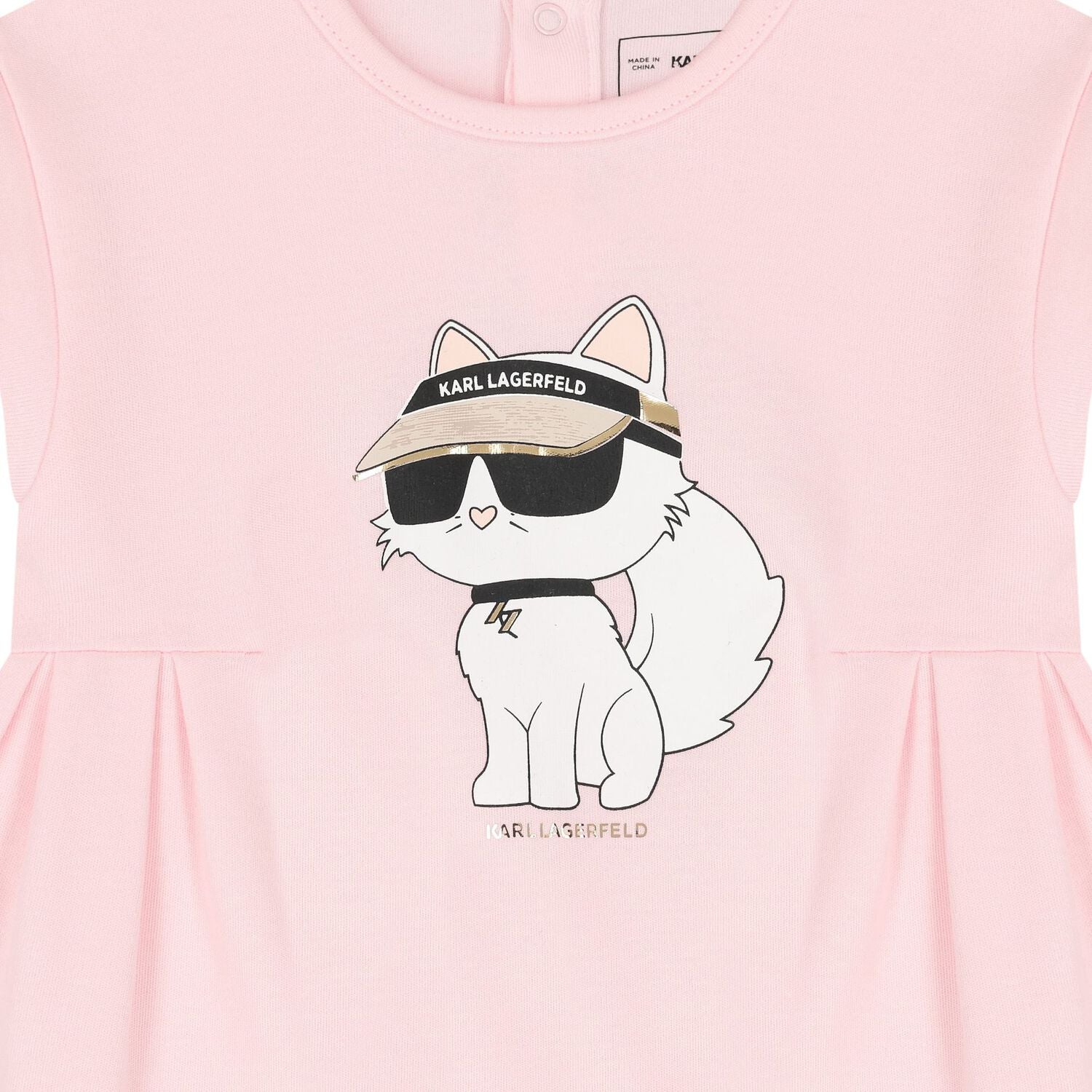 Karl Lagerfeld - Рокли - Girls Pink Choupette Dress - Love|Labels