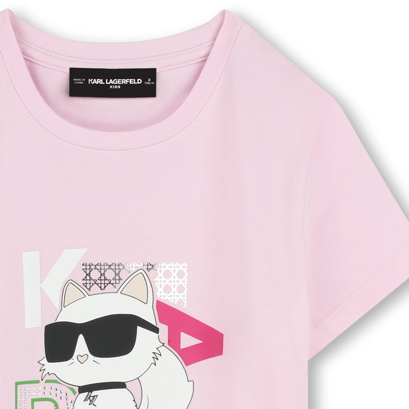 Karl Lagerfeld - Тениски - Girls Pink Choupette Logo T-Shirt - Love|Labels