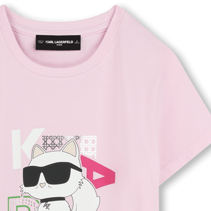 Karl Lagerfeld - Тениски - Girls Pink Choupette Logo T-Shirt - Love|Labels
