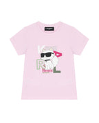 Karl Lagerfeld - Тениски - Girls Pink Choupette Logo T-Shirt - Love|Labels