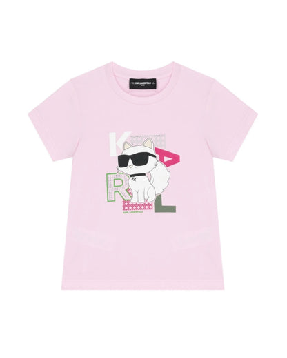 Karl Lagerfeld - Тениски - Girls Pink Choupette Logo T-Shirt - Love|Labels