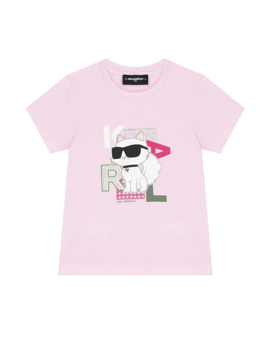 Karl Lagerfeld - Тениски - Girls Pink Choupette Logo T-Shirt - Love|Labels