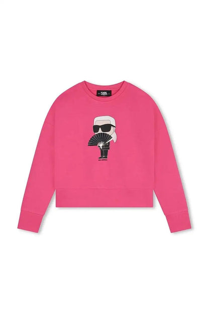 Karl Lagerfeld - Блузи - Girls Pink Ikonik Sweatshirt - Love|Labels