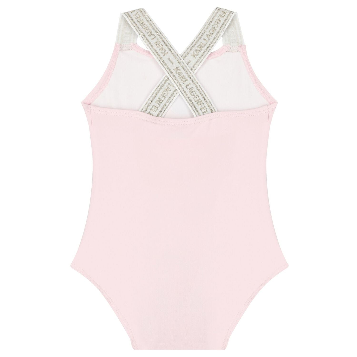 Karl Lagerfeld - Бански - Girls Pink Logo Choupette Swimsuit - Love|Labels