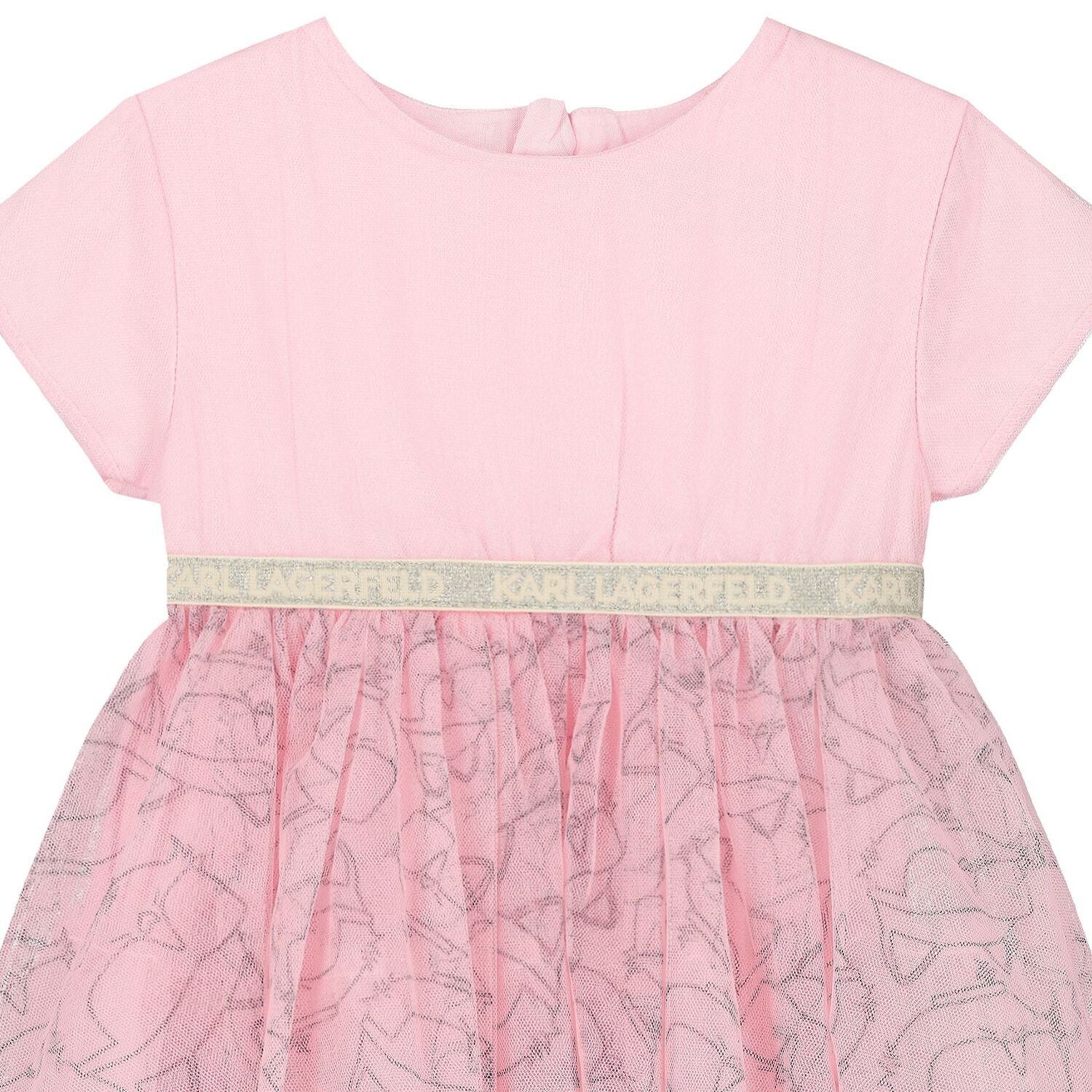Karl Lagerfeld - Рокли - Girls Pink Tulle Choupette Dress - Love|Labels