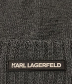 Karl Lagerfeld - Аксесоари - Шапки - Grey Logo Beanie - Love|Labels