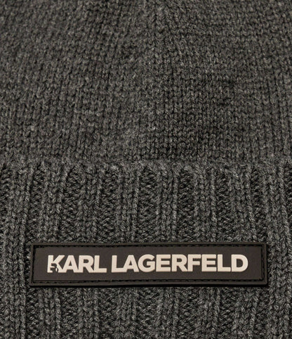 Karl Lagerfeld - Аксесоари - Шапки - Grey Logo Beanie - Love|Labels