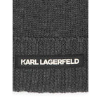 Karl Lagerfeld - Аксесоари - Шапки - Grey Logo Beanie - Love|Labels