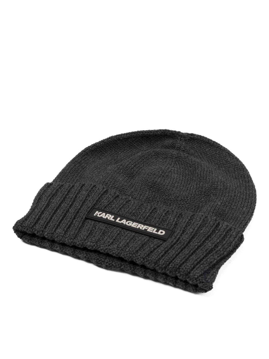 Karl Lagerfeld - Аксесоари - Шапки - Grey Logo Beanie - Love|Labels