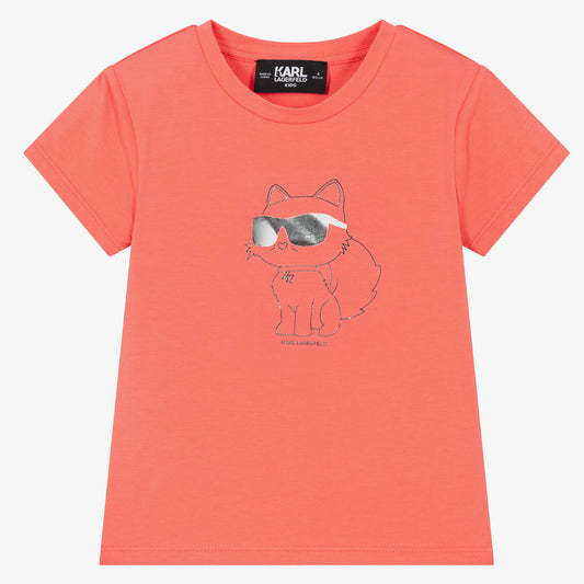 Orange New Iconik Choupette T-Shirt